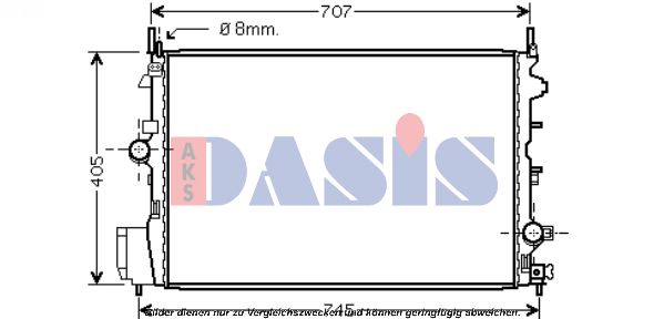 AKS DASIS radiatorius, variklio aušinimas 150072N